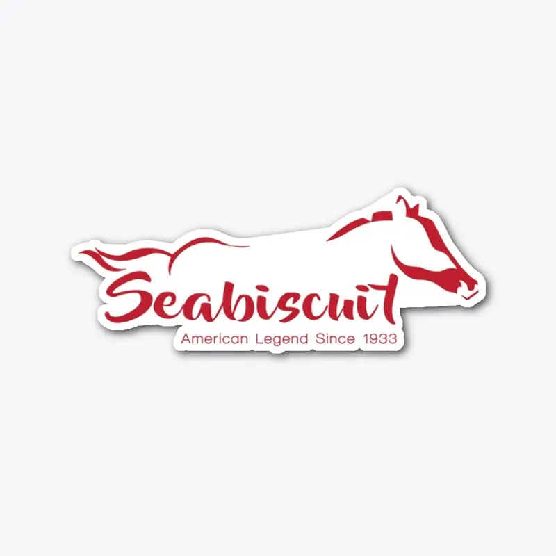 Seabiscuit Laser Cut Sticker (Red)