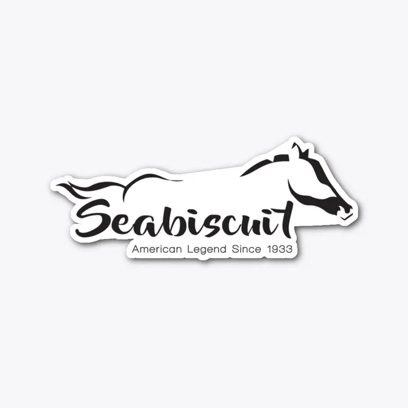 Seabiscuit Laser Cut Sticker (Black)